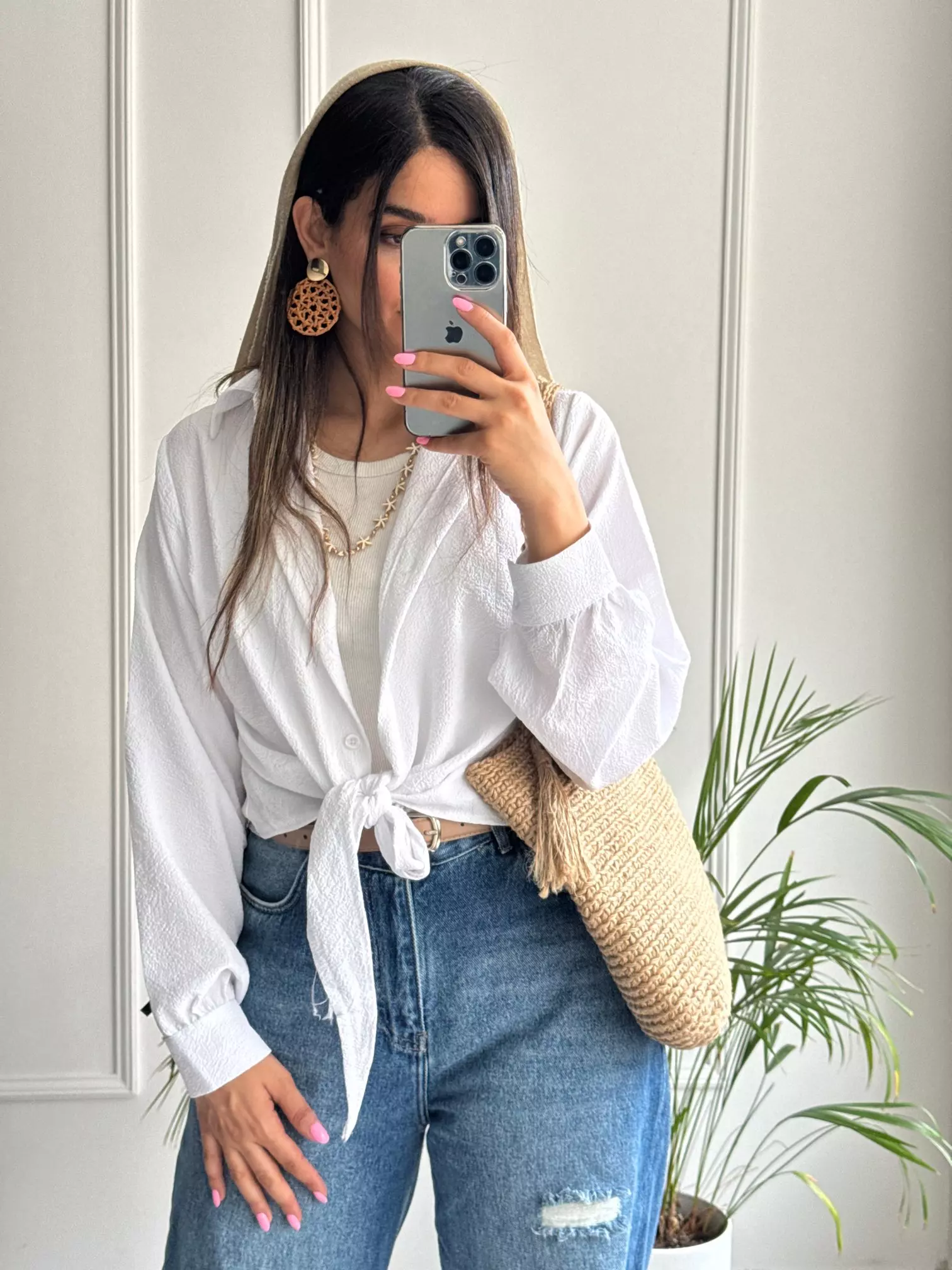 شومیز گره ای یاشیل